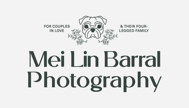 Front of a business card design for Mei Lin Barral