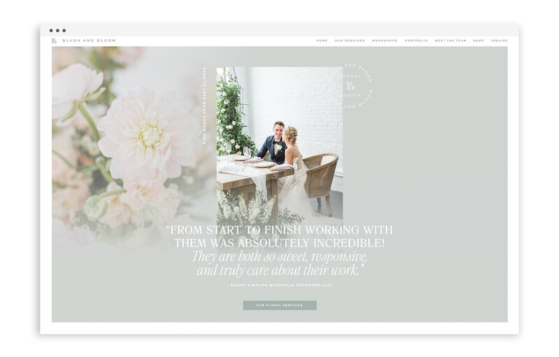 Angelica & Co Events and Styling - Custom Brand and Showit Web Website Design Designs Designer Designers Template Templates by With Grace and Gold - 1
