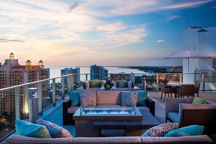 Westin-Sarasota-wedding-venue-Rooftop-Sunset