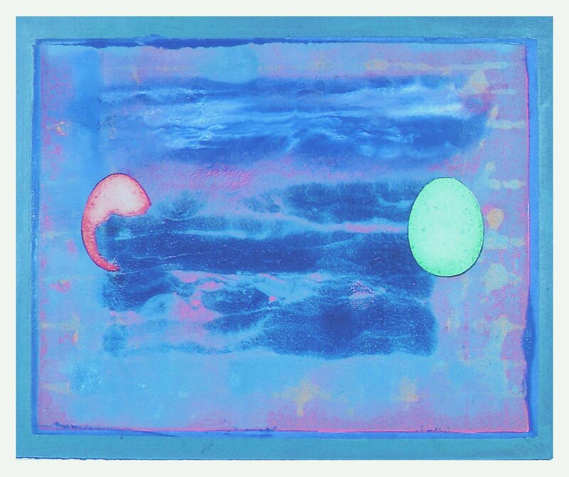 Overwhelmed -1996 - monoprint - post Australia _11zon