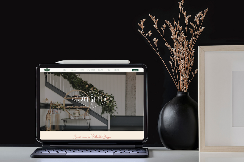 Modern website design  of The Ever Green