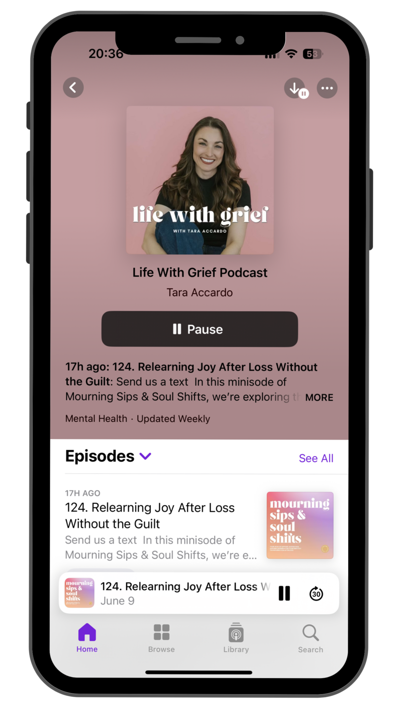 Life With Grief Podcast by Tara Accardo