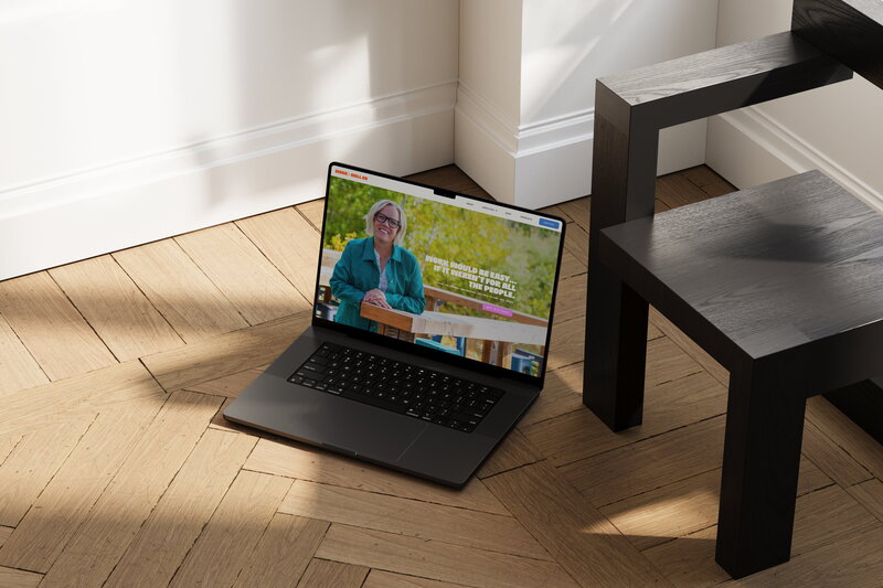 Laptop mockup displaying a professional coaching website — custom web design by Almost Always for a service-based business.