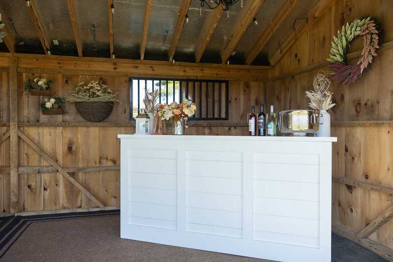 white wood bar - Brooke Rental Calendar