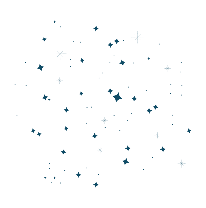 Sprinkled blue stars pattern