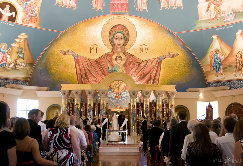 Assumption of the Theotokos Greek Orthodox Wedding Celebration in Denver