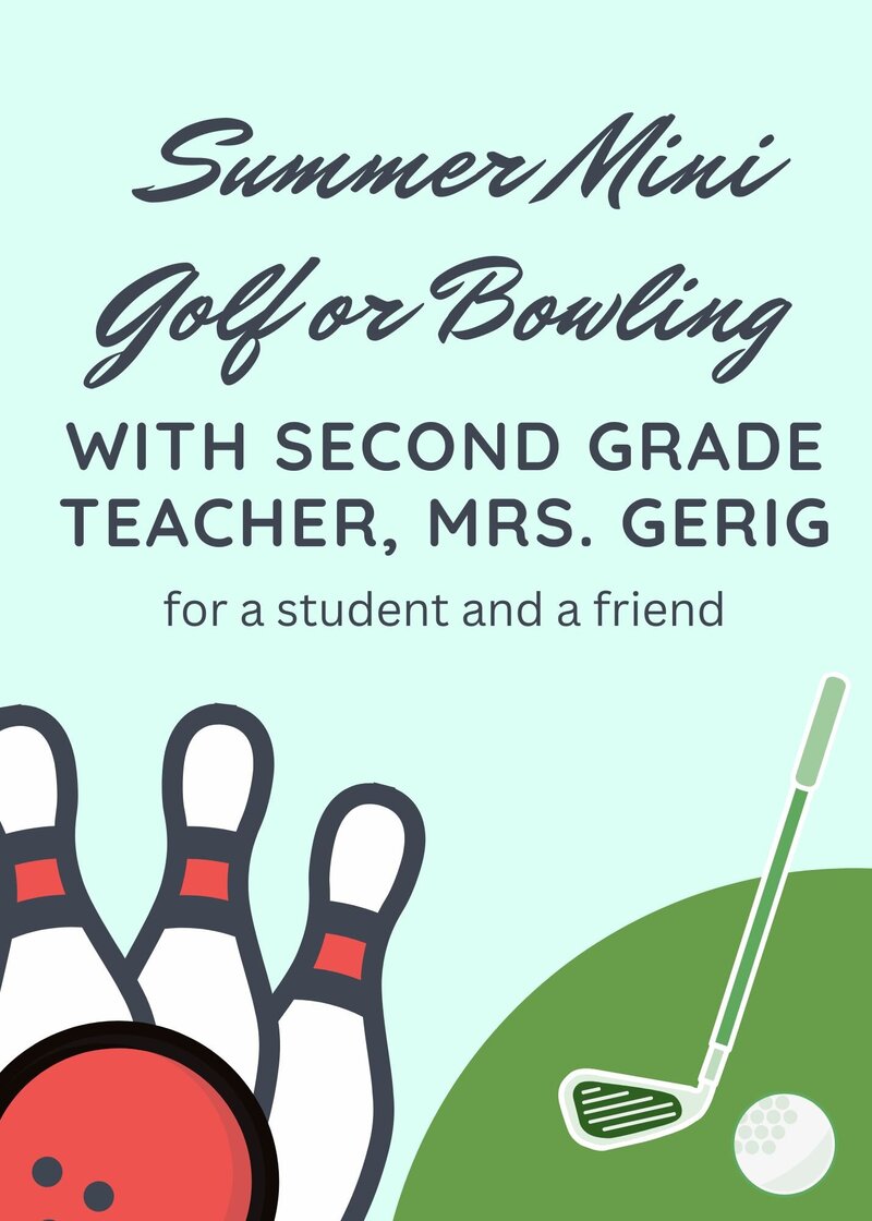 Summer Bowling or Mini Golf (for advertising)