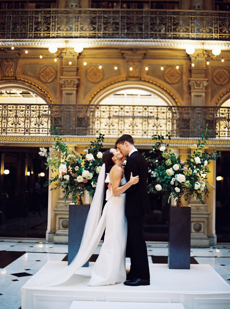 Minimal Organic Black and White Peabody Library with Baltimore Wedding Planner East Made Co and Kate Ignatowski film photography-272-36353_08