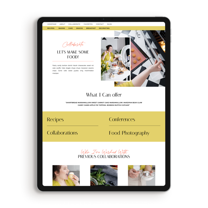 Laurie-collaborate-food-blogger-template