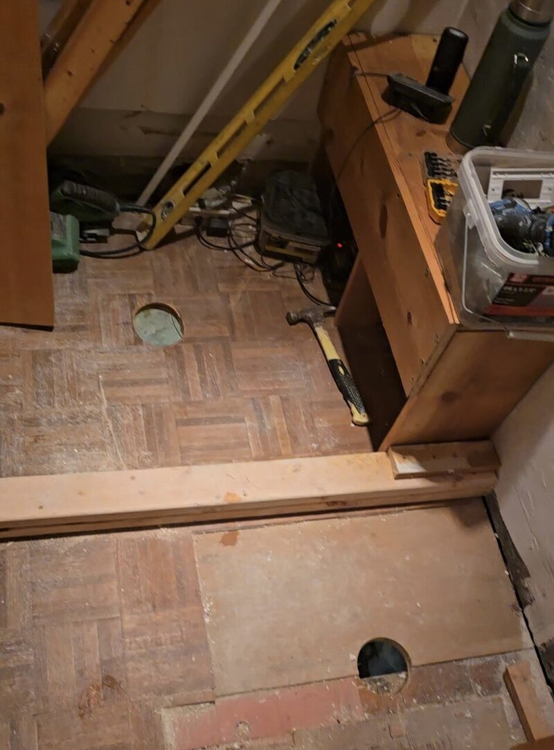 bathroom addition progress
