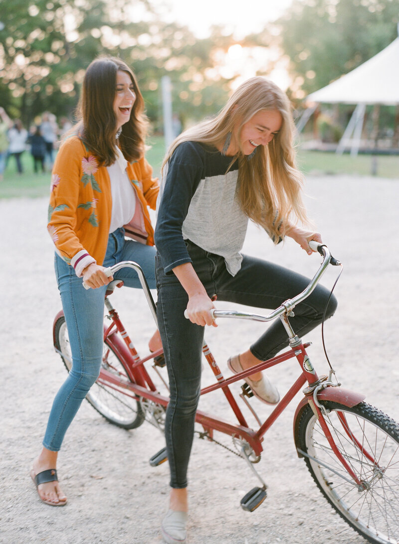 double tandem bike photographed by brand photographer in madison wisconsin studio soma