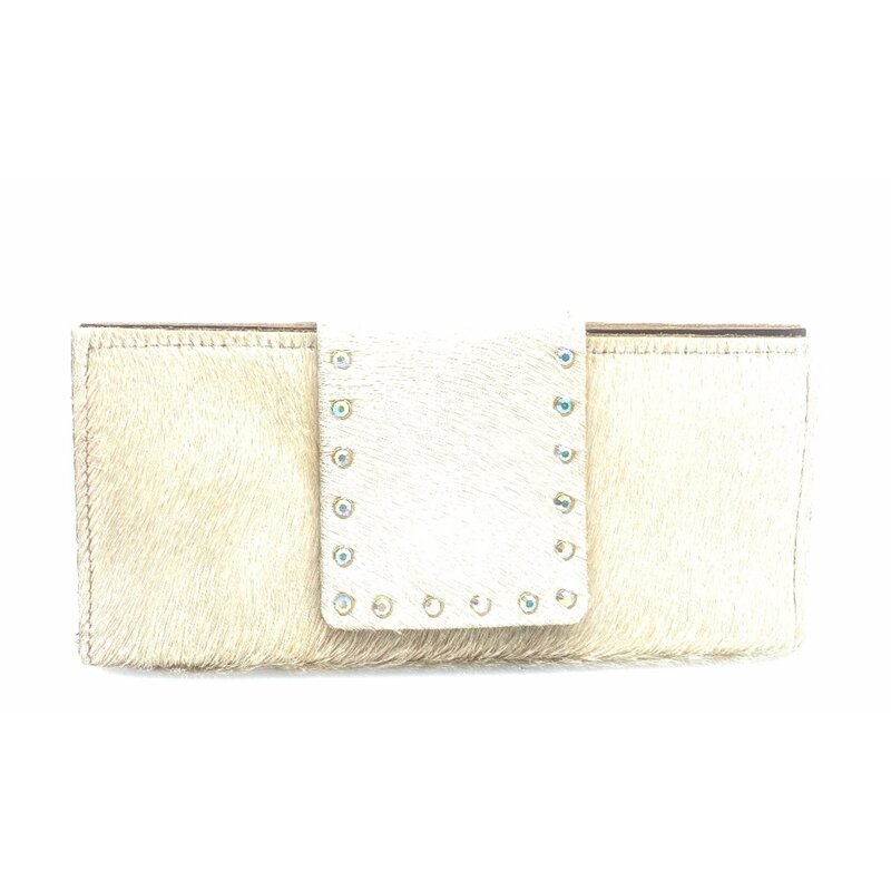 White and Cream Cowhide Wallet (7)