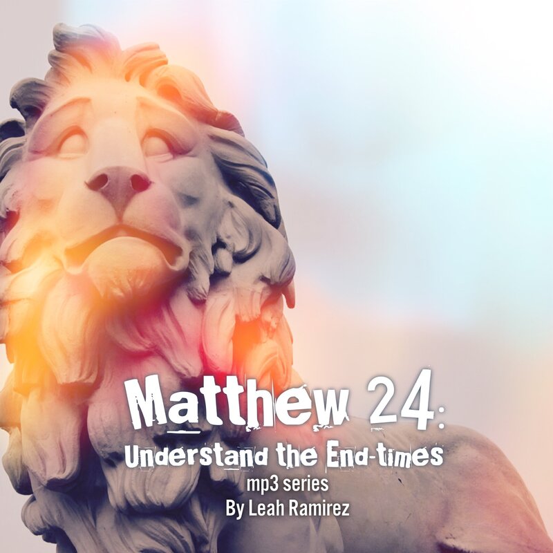 Join Leah Ramirez as she unpacks the prophetic words of Jesus in Matthew 24, exploring what the Bible says about the end times and the return of Christ. Through this series, gain a deeper understanding of God's ultimate plan for the world and how it applies to our lives today. The majestic lion on the cover photo symbolizes the power and majesty of the coming King, Jesus Christ. Get ready to be inspired and equipped to live in these unprecedented times.