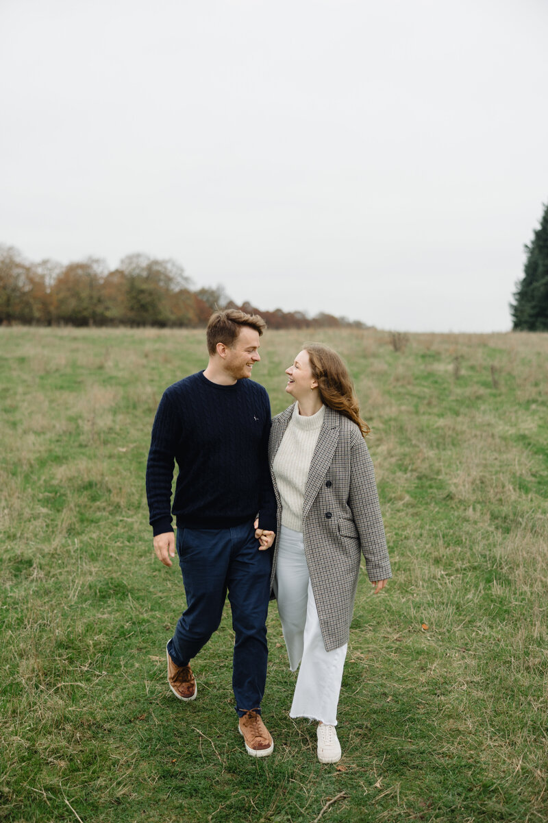 Engagement portraits at Blenheim Palace