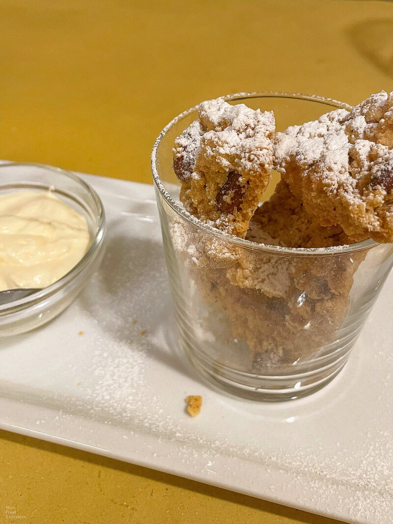 Dessert at Trattoria Molinara in Verona, Italy