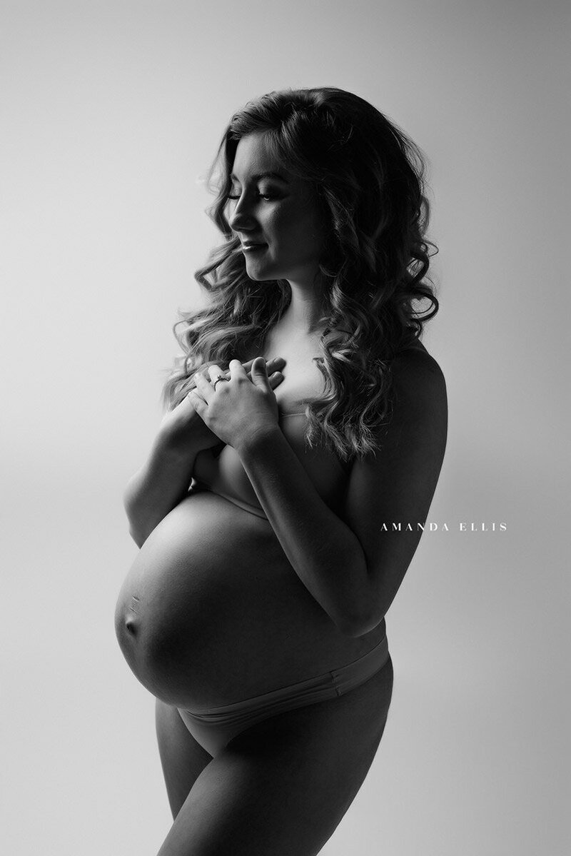Black And White Maternity Photography