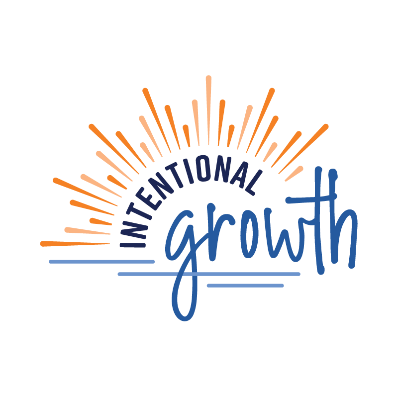 Logo with the words "Intentional Growth"