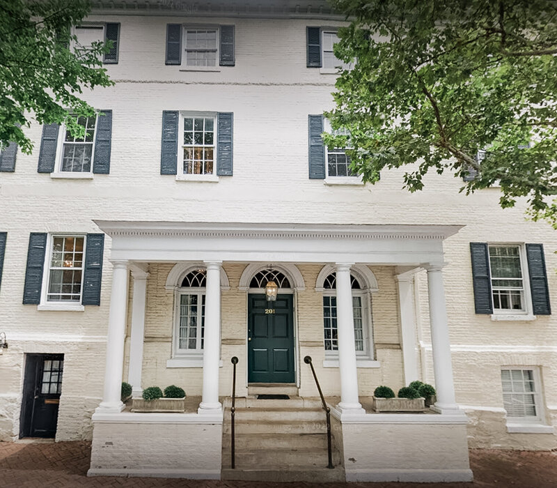 the historical Old Town building Moxie is in