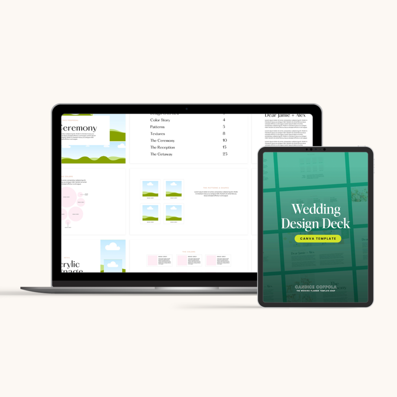 Wedding Design Deck Canva Template 2