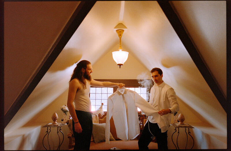 Wedding photo film candid documentary portland oregon seattle california groom