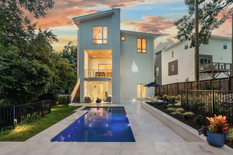 render of roof top bar on townhouse