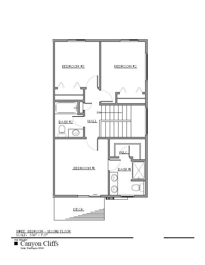 3 bedroom second floor