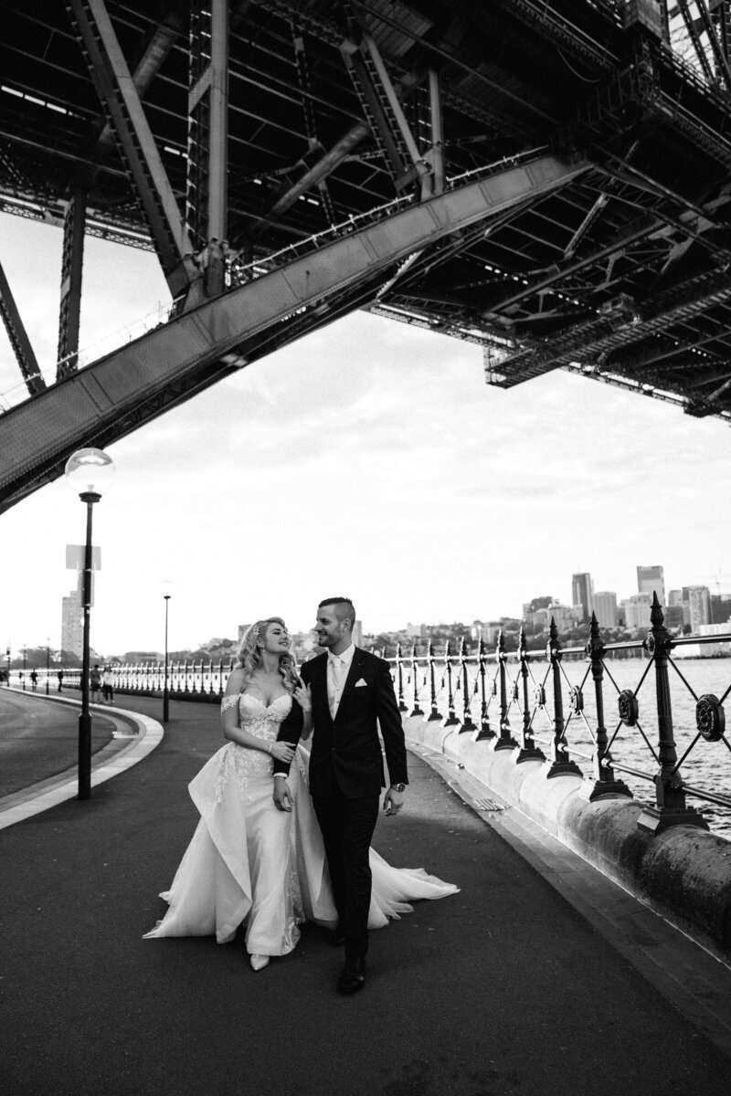 Wedding photos at Sydney Harbour