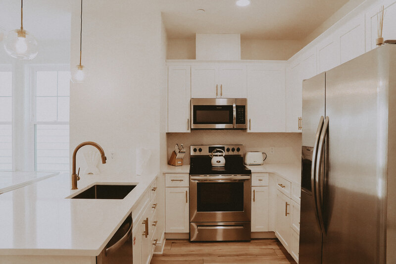 kitchen with stainless steel appliances