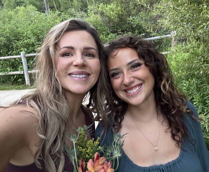 mother and daughter selfie in Spearfish South Dakota