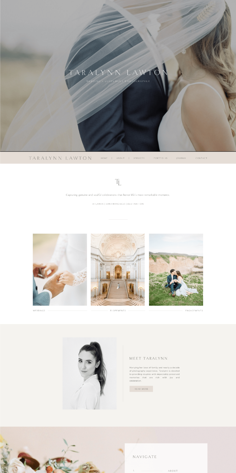 A website mockup.