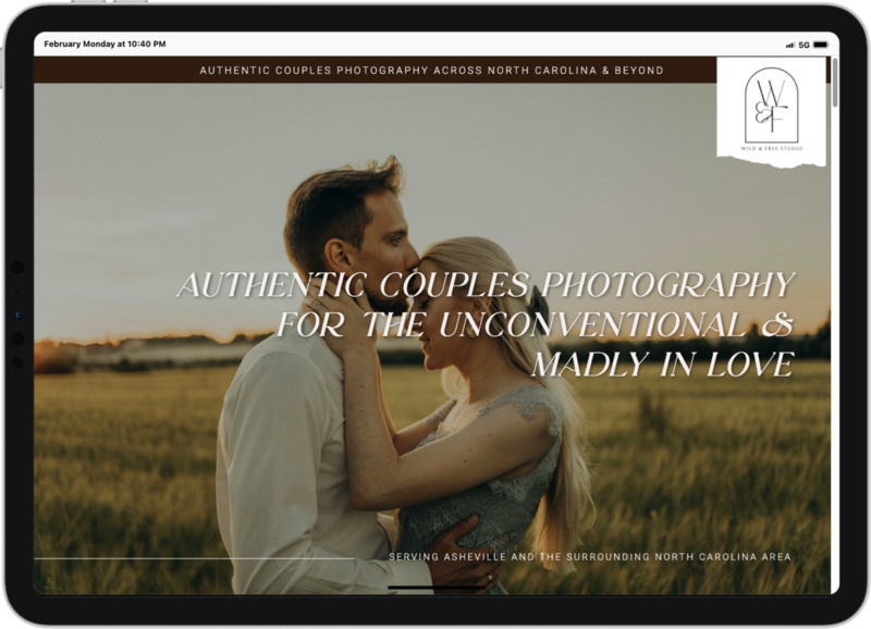 Couples Photographer Showit Designer & Showit Templates