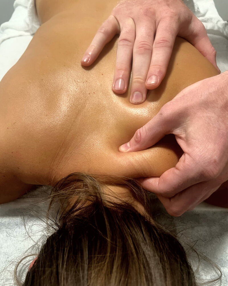 a back massage