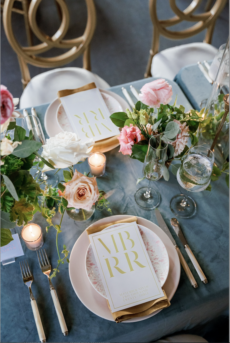 Dusty Blue Styled Shoot Columbus Ohio