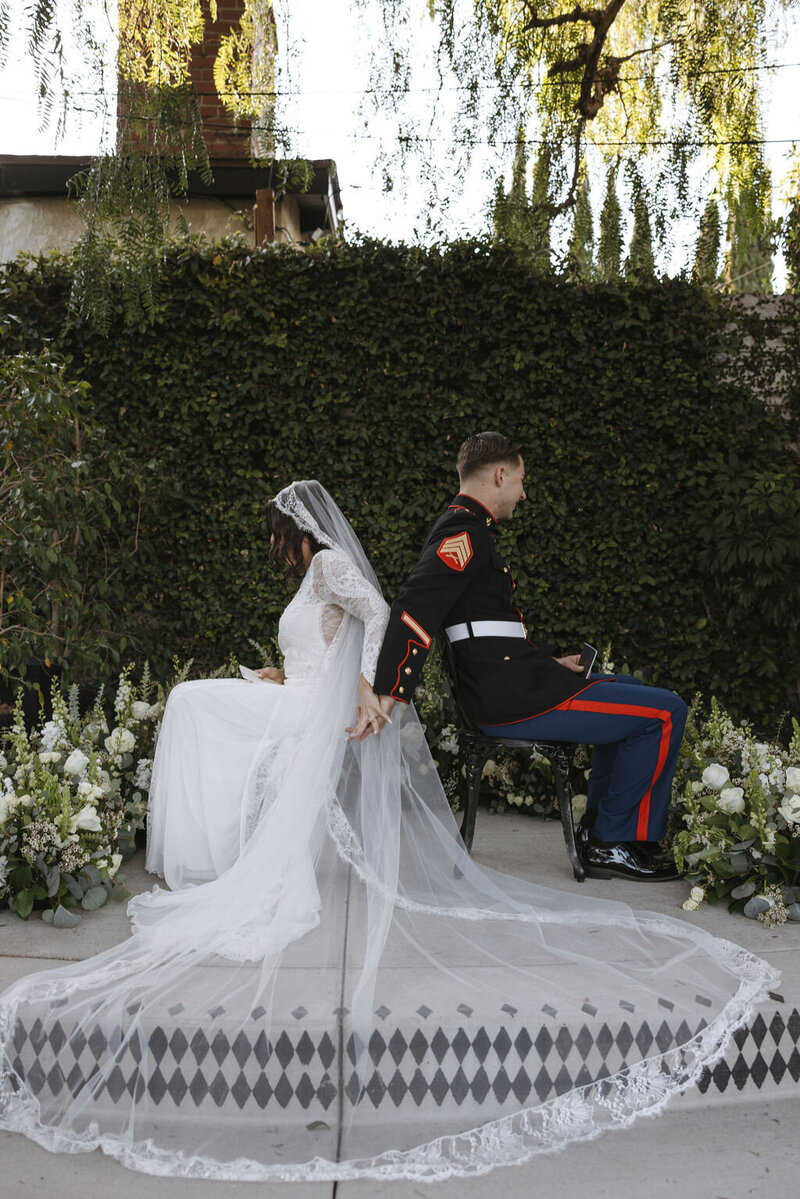 Bride and groom at the Sepulveda Home, located in San Pedro, California on the port of Los Angeles. Overlooking the Port of Los Angeles in San Pedro, California, dwells the historic Sepulveda Home.

Built in 1929, this Louisiana French Colonial was designed to honor the majestic estates of the South.