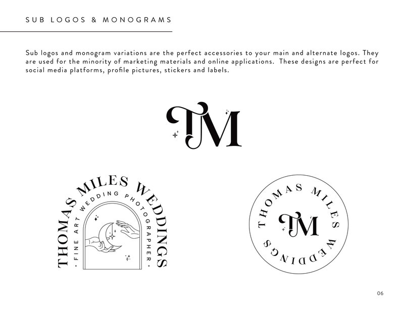 Thomas Miles - Brand Identity Style Guide_Logo Variations