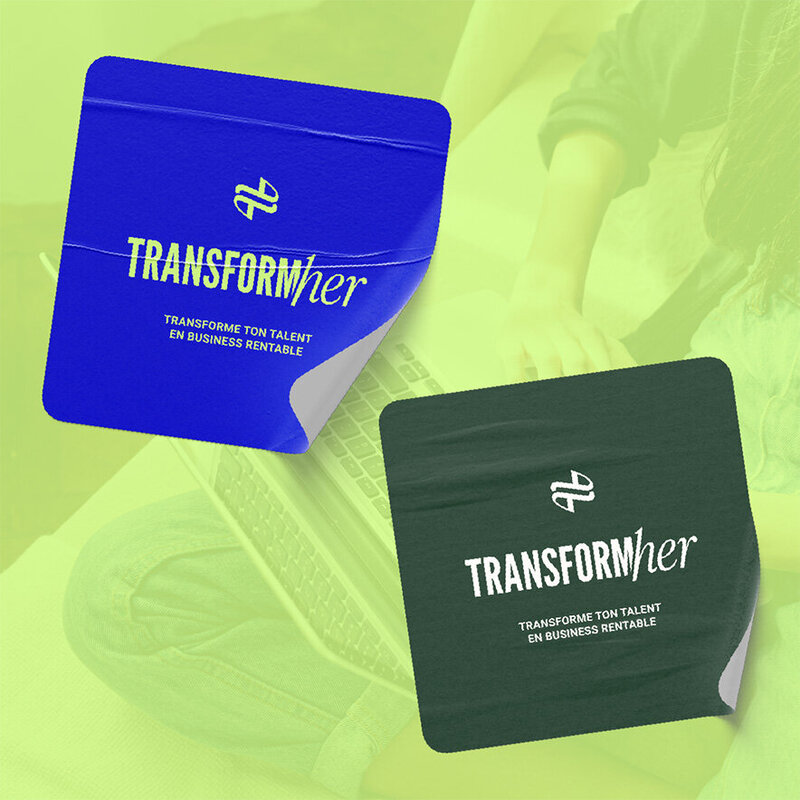 Identité visuelle TransformHer réalisé par Sagittae Design