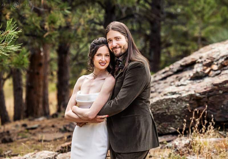 Forest Wedding Photo at Boettcher Mansion on Lookout Mountain