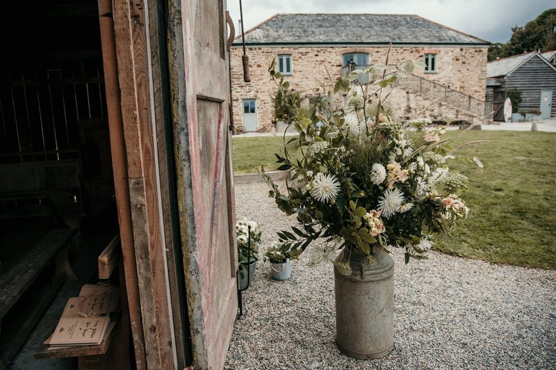 A churn of flowers at Nancarrow Farm