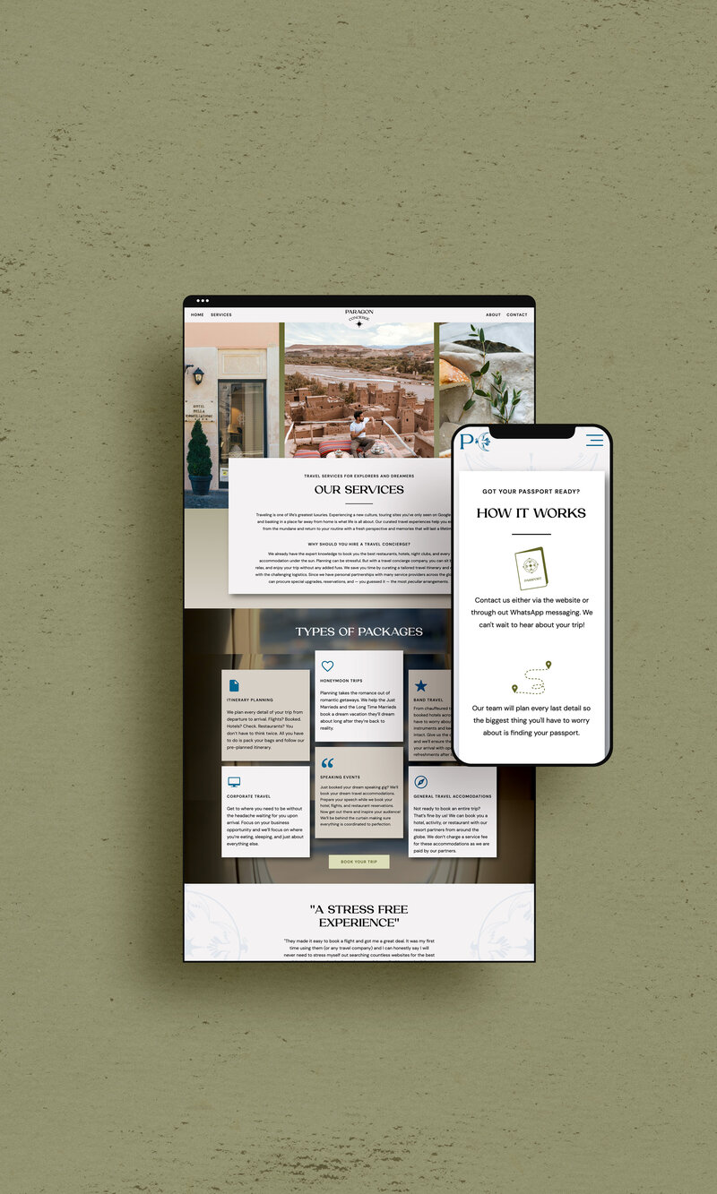 PC Extended Screen Website Mockup