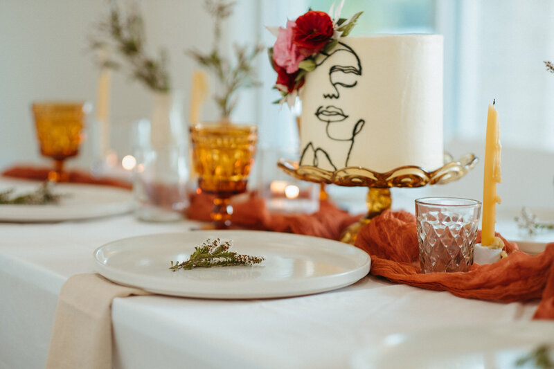 Western bridal portraits of modern wedding in Nashville.