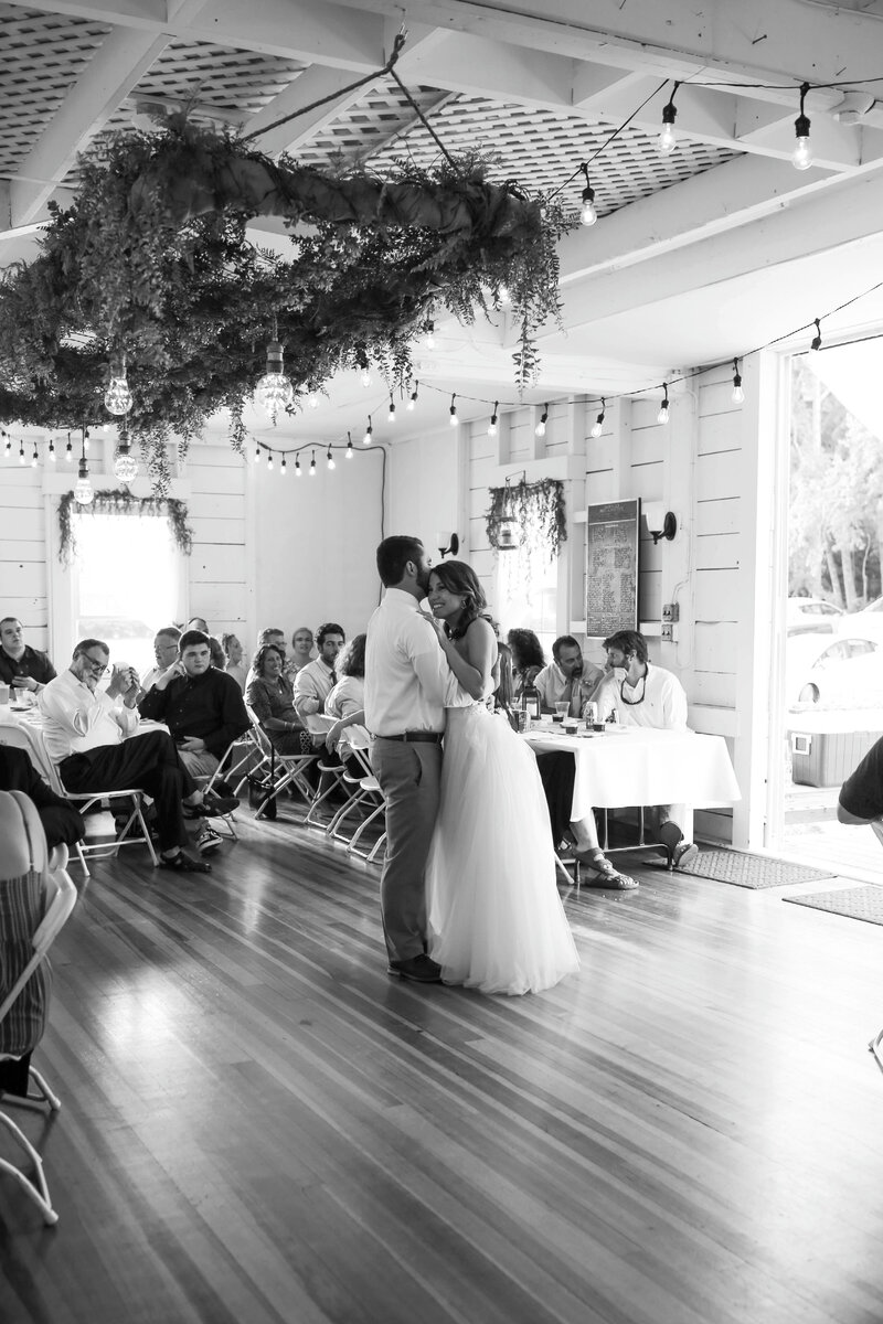 Bride and Groom dancing at reception | Bar Harbor Wedding Photography