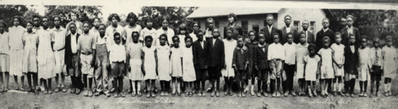Students in 1870's at Henderson School in Fayetteville Arkansas