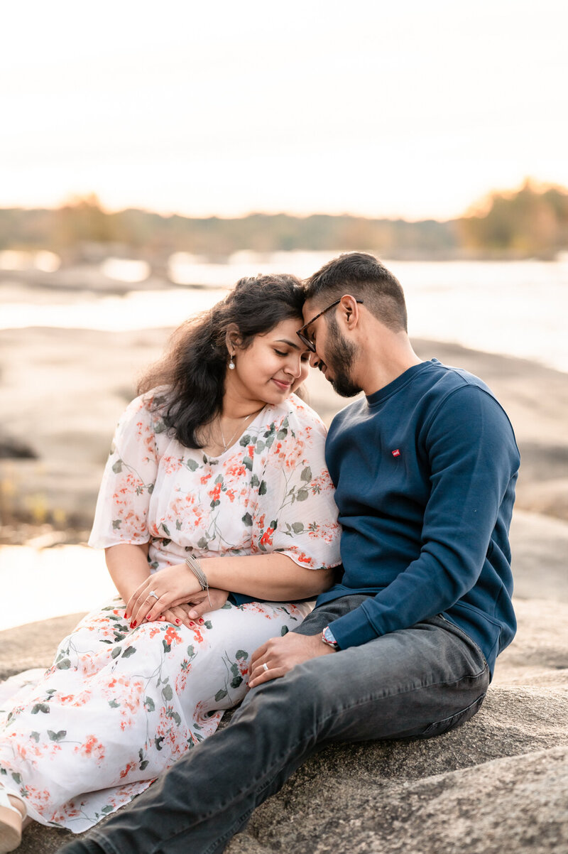 Indian engagement photo shoot along the River - Jacksonville, FL