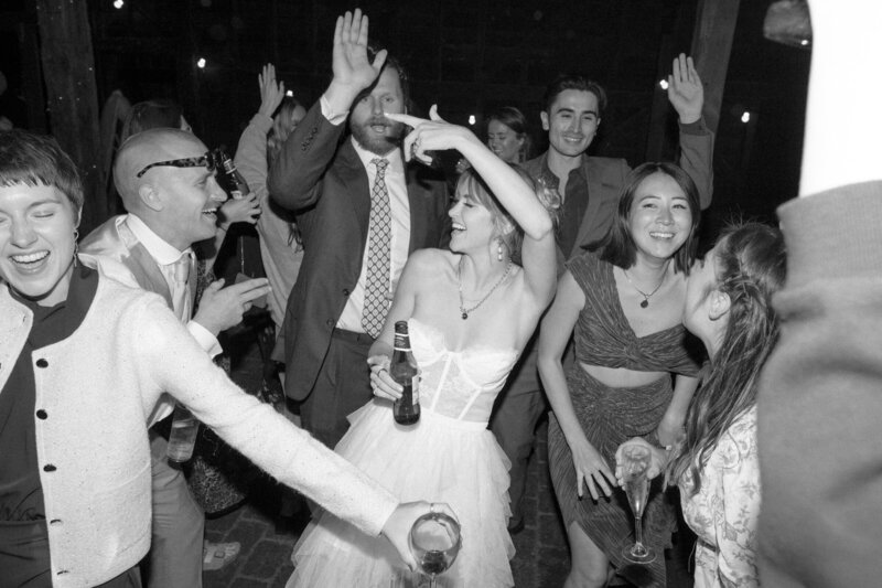 Documentary-style image capturing natural wedding emotions in London