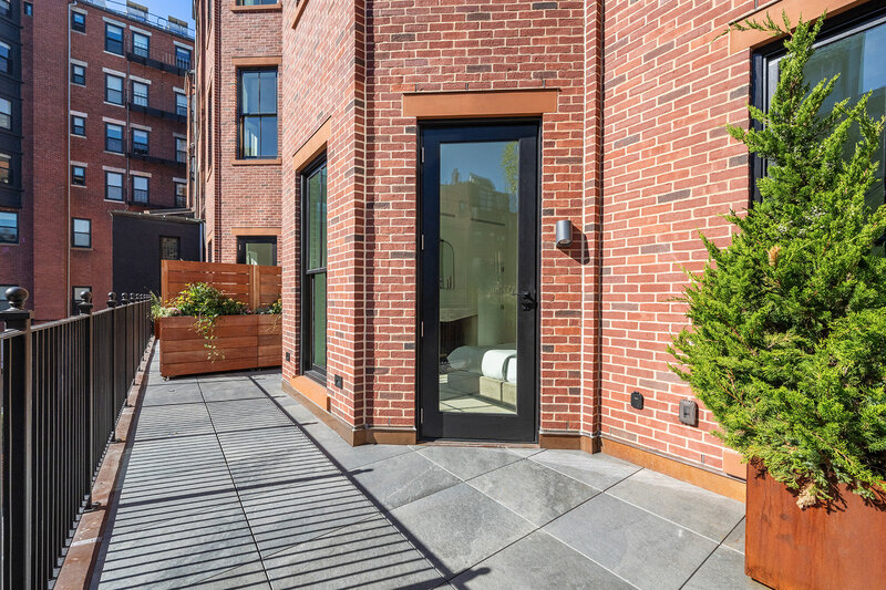 Terrace views of of Primary Suite at Maison Commonwealth