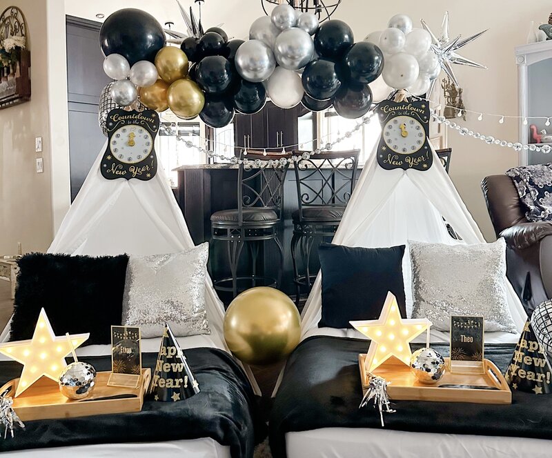 AZ Party Squad teepee parties - New Year's party theme
