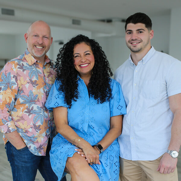 Blake Jones of House of Modern Realty, Tammy Mills of Onward Mortgage, and Vinny Merion of Merino and Associates