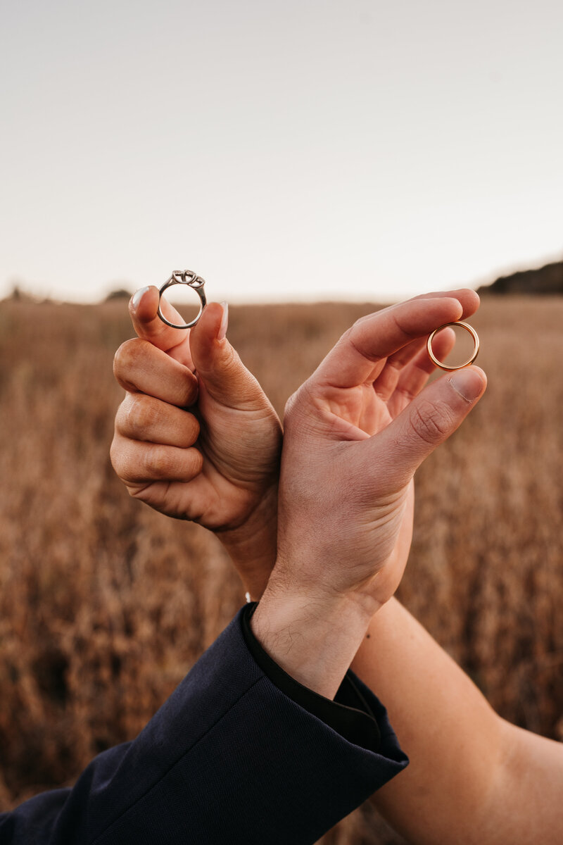 wedding rings together