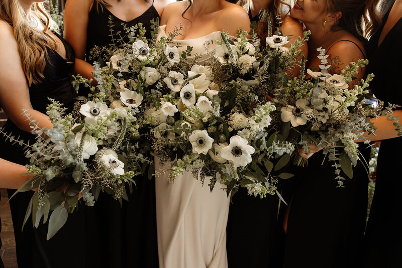 Downtown Denver Wedding Bridesmaids Flower Bouquet
