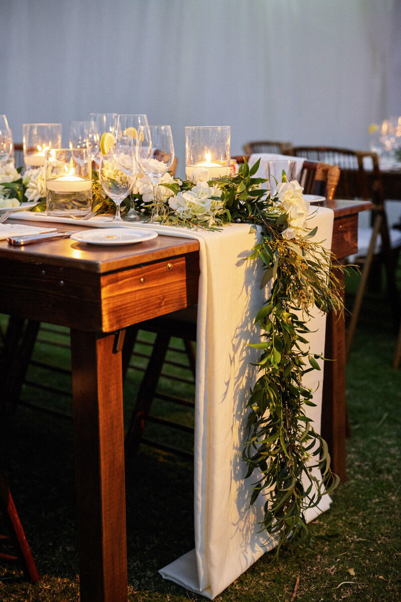 Bermuda Bride Table Decor